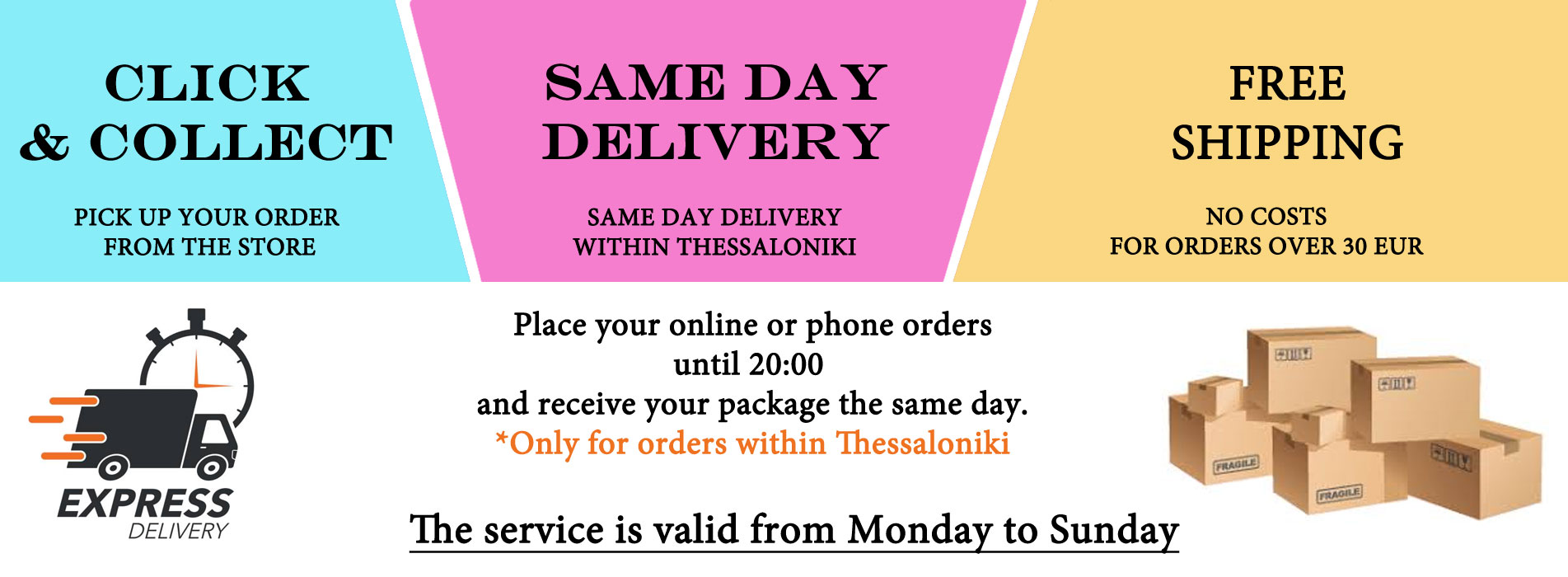 Same day delivery thessaloniki slide