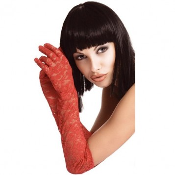 Chilirose Lace Opera - Γάντια Δαντέλα Κόκκινα