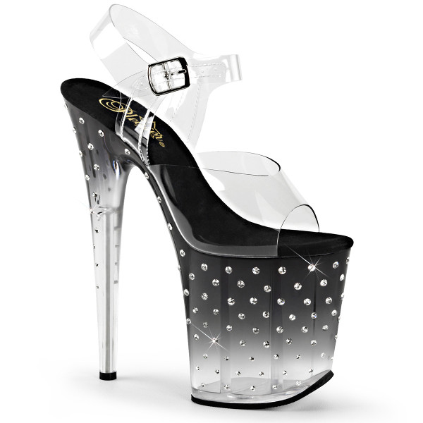 Sexy Shoes - Pleaser Stardust Platforms Strass Black