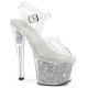 Παπούτσια - Pleaser High Heels Platforms Strass Transparent