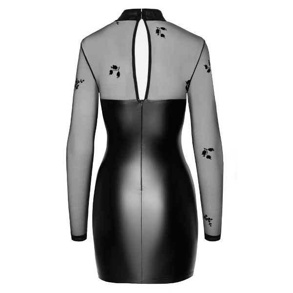 Φόρεματα - Noir Long Sleeved Wetlook - Μίνι Φόρεμα Μαύρο Φόρεματα - Noir Long Sleeved Wetlook - Μίνι Φόρεμα Μαύρο