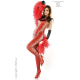 Bodystocking and Thong Cr-3334 Red