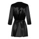 Ρόμπες - Obsessive Satinia - Ρόμπα και Εσώρουχο Μαύρο