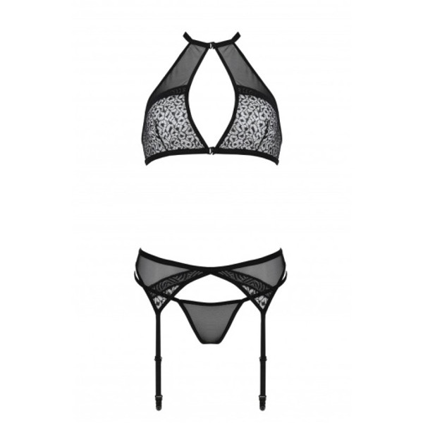 Σέξυ Σετ -Passion Satara - Σετ Εσωρούχων Μαύρο 3τμχ