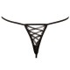 Women' s Underwear - Crotchless Rose Thong Black Women' s Underwear - Crotchless Rose Thong Black