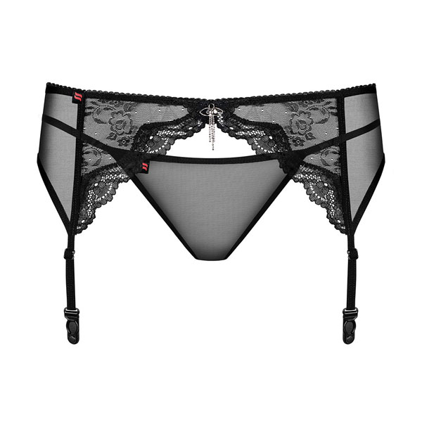 Ζαρτιέρες - Obsessive Charms - Ζαρτιέρα με Εσώρουχο Μαύρη Ζαρτιέρες - Obsessive Charms - Ζαρτιέρα με Εσώρουχο Μαύρη