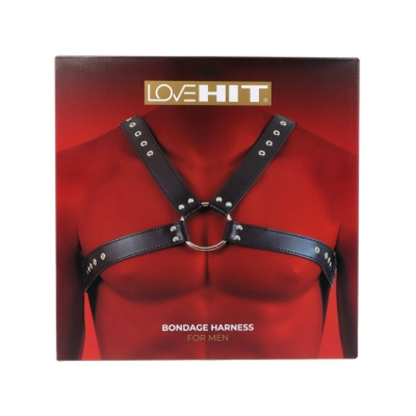 Men's Harness - Love Hit Virgite Chest Harness 3 Black