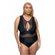 Std Plus Size - Ολόσωμο Μαγιό Με Διαφάνεια Μαύρο Std Plus Size - Ολόσωμο Μαγιό Με Διαφάνεια Μαύρο