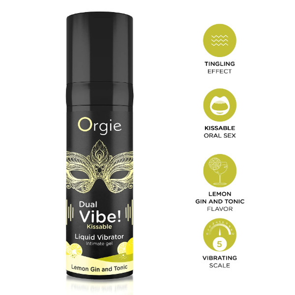 Stimulants - Orgie Lemon Gin and Tonic Liquid Vibrator 15ml