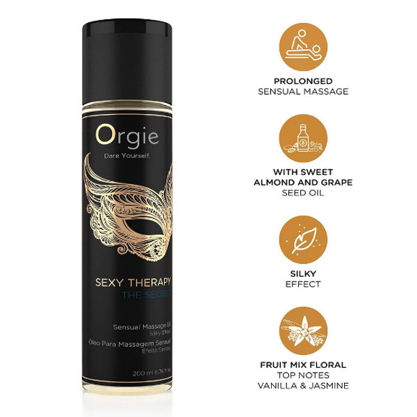 Λάδια - Orgie Sexy Therapy The Secret - Λάδι Μασάζ 200ml