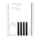 Bdsm Accessories - Teasing Wax Candles Black 4pcs