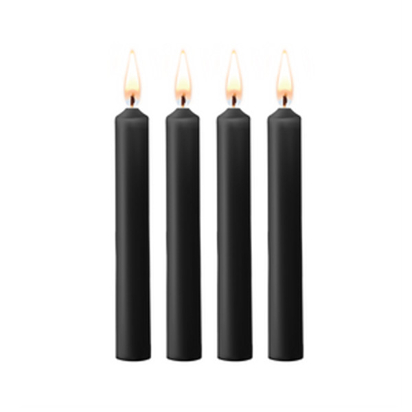 Bdsm Accessories - Teasing Wax Candles Black 4pcs