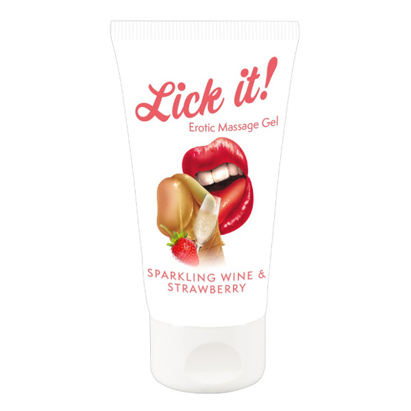 Lubes - Lick-it Kissable Lube Wine n Strawberries 50ml