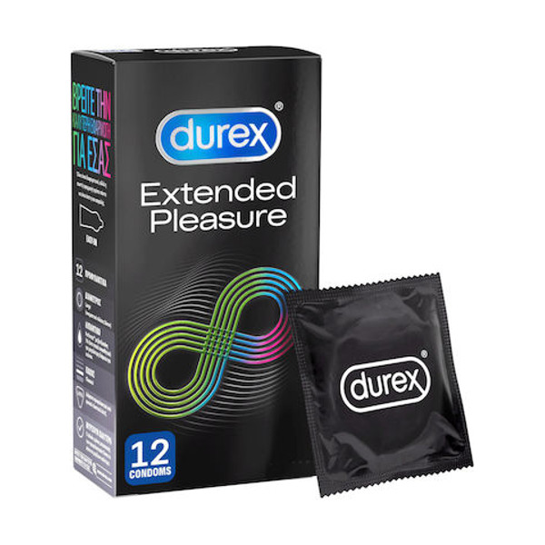 Condoms - Durex Extended Pleasure Condoms 56mm 12pcs Condoms - Durex Extended Pleasure Condoms 56mm 12pcs