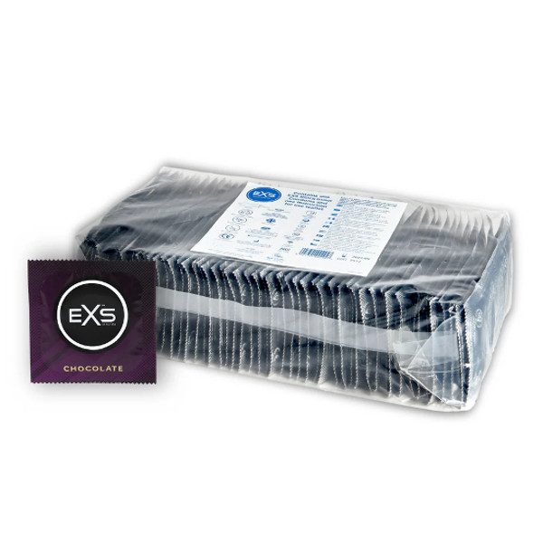 Flavor Condoms - Exs Chocolate Condoms 54mm 100pcs