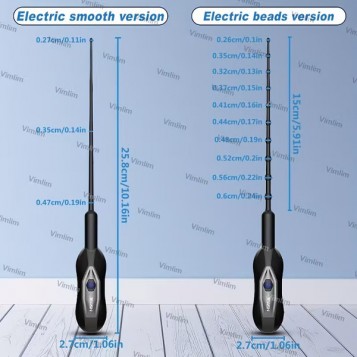 Urethral Sounds Catheter - Διαστολέας Δόνηση Μαύρος