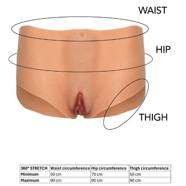 Trans - Alter Ego Vagina and Ass Brief Flesh