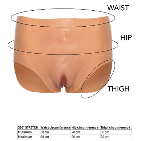 Trans - Alter Ego Open Vagina Brief High Waist Flesh