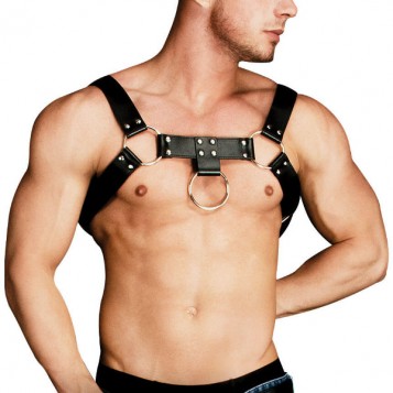 Ouch Costas 1 Body Harness - Ζώνη Μαύρη