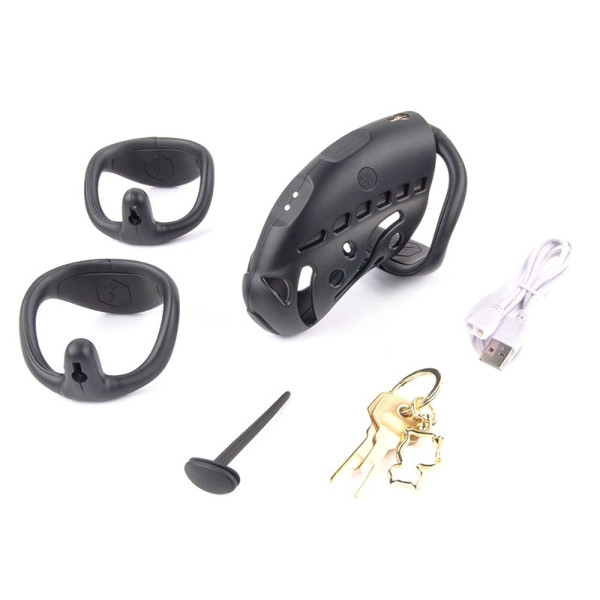 Penis Cages - Std Electric Shock Chastity Cage with Lock Penis Cages - Std Electric Shock Chastity Cage with Lock