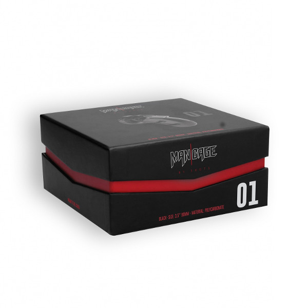 Black Penis Cages - Man Cage 01 Black