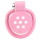Std Ultra-flat Micro Chasity Cage With Rings Pink