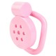Std Ultra-flat Micro Chasity Cage With Rings Pink