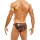 Εσώρουχα - Modus Vivendi Leather Low Cut Brief - Ροζέ-Χρυσό