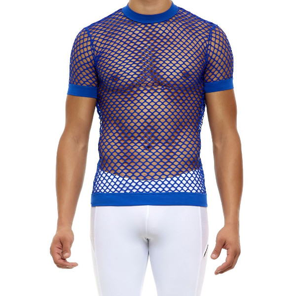 Ανδρικά - Modus Vivendi C-Through T-Shirt - Διχτυωτό Μπλε