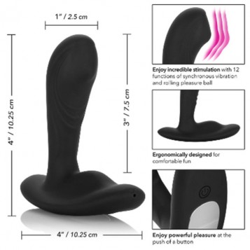 Calexotics Tapered Roller Ball Probe - Μαύρο