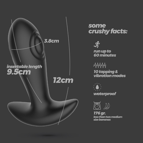 Pspot - Crushious Octo Tapping - Σφήνα Προστάτη Μαύρη 9.5εκ Pspot - Crushious Octo Tapping - Σφήνα Προστάτη Μαύρη 9.5εκ