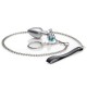 Anal Plugs Set - Zenn Anal Plug Leash Set Silver