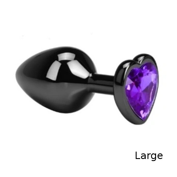 Guilty Toys Black Plug L Hearty Purple 8cm