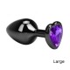 Guilty Toys Black Plug L Hearty Purple 8cm