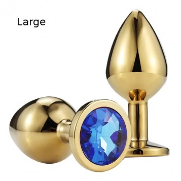 Passion Labs Gold Plug L Diamond Blue 8cm Passion Labs Gold Plug L Diamond Blue 8cm