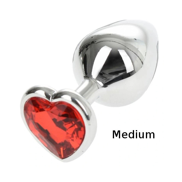 Σφήνες - Passion Labs Silver M - Σφήνα Καρδιά Κόκκινη 7εκ