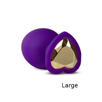 Temptasia Bling Plug L - Σφήνα Πρωκτού Μωβ 8εκ