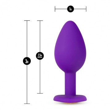 Temptasia Bling Plug S - Σφήνα Πρωκτού Μωβ 6εκ