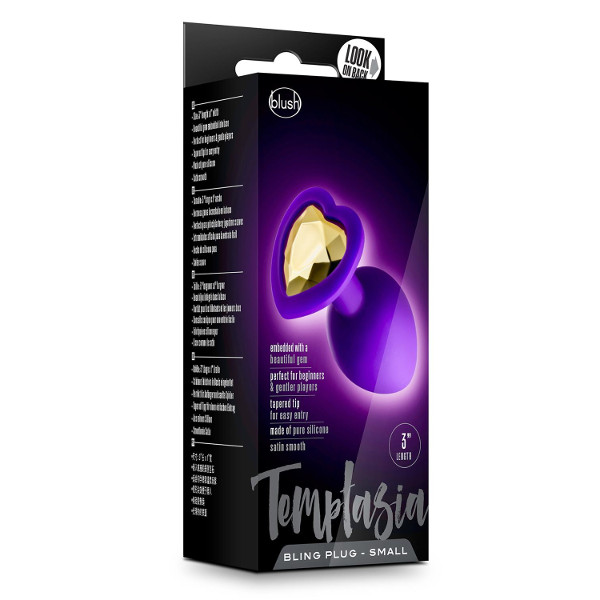 Σφήνες - Temptasia Bling Plug S - Σφήνα Πρωκτού Μωβ 6εκ