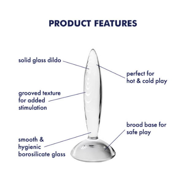 Glass Plugs - Satisfyer Sprakling Crystal Plug White