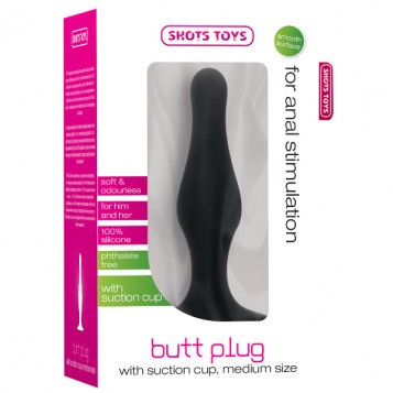 Shots Suction Cup M - Σφήνα Μαύρη 12εκ