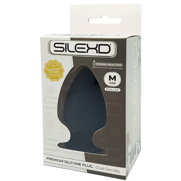 Anal Wedges - Silexd Thermo Reactive Anal Plug M Black
