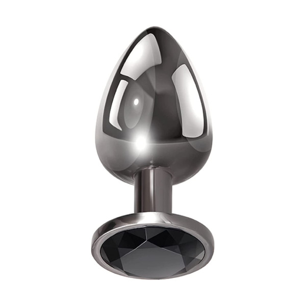 Plugs - Guilty Silver Plug S Diamond Round Black 6cm