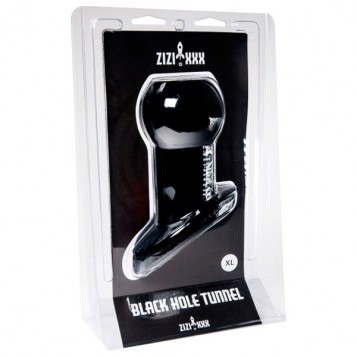 Zizi Plug XL - Σφήνα Τούνελ Μαύρη 40mm