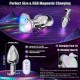 Σφήνες - Std Wireless - Δονούμενη Σφήνα Καρδιά LED Πολύχρωμη Σφήνες - Std Wireless - Δονούμενη Σφήνα Καρδιά LED Πολύχρωμη
