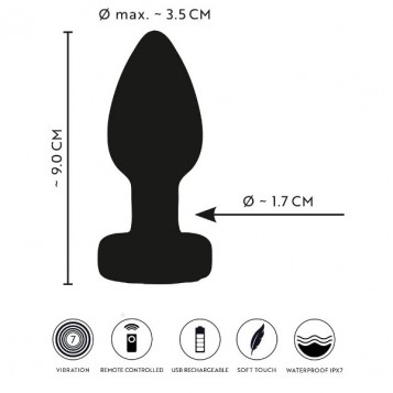 Anos Flashing - Σφήνα με Δόνηση Μαύρη 7εκ Anos Flashing - Σφήνα με Δόνηση Μαύρη 7εκ
