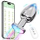 Σφήνες - Std Wireless - Δονούμενη Σφήνα Καρδιά LED Πολύχρωμη Σφήνες - Std Wireless - Δονούμενη Σφήνα Καρδιά LED Πολύχρωμη