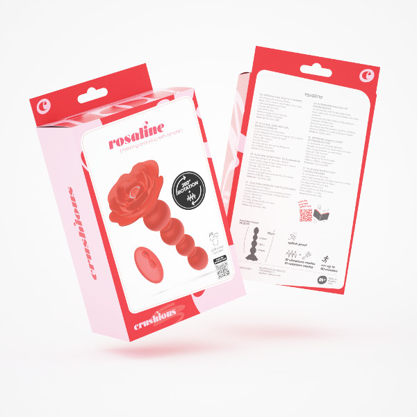 Anal Toys - Rosaline Rotating Remote - Σφήνα Κόκκινη 14.5εκ Anal Toys - Rosaline Rotating Remote - Σφήνα Κόκκινη 14.5εκ