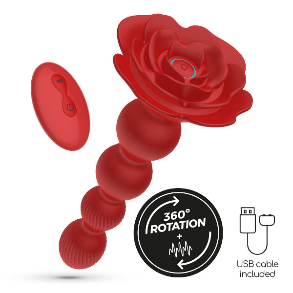 Anal Toys - Rosaline Rotating Remote - Σφήνα Κόκκινη 14.5εκ Anal Toys - Rosaline Rotating Remote - Σφήνα Κόκκινη 14.5εκ