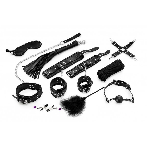 Δεσίματα - Zenn Bondage - Σετ Bdsm Αρχαρίων Μαύρο 11τμχ